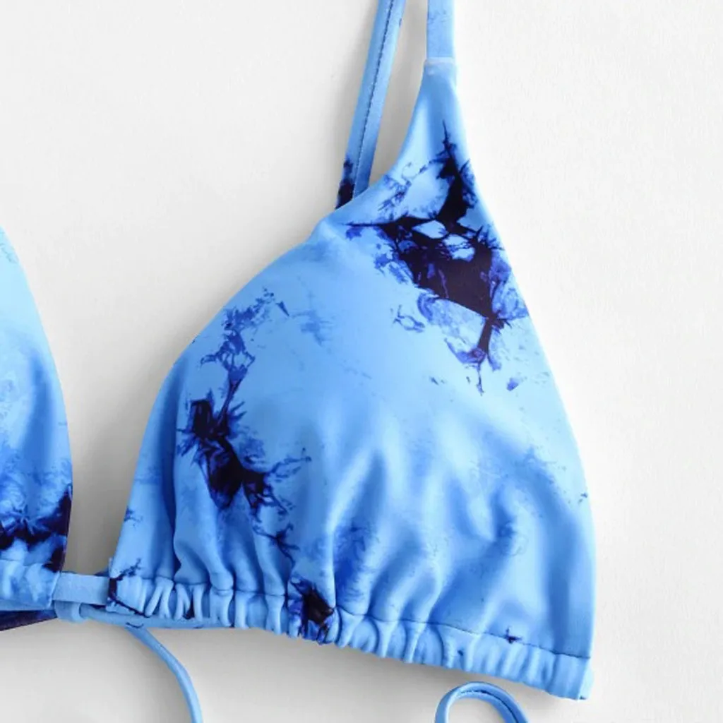 

Sexy Bikini Swimwear Women Swimsuit Tie-Dye Print Push Up Bathing Suit Beachwear Brazilian Bikini Set Maillot De Bain Femme 1221