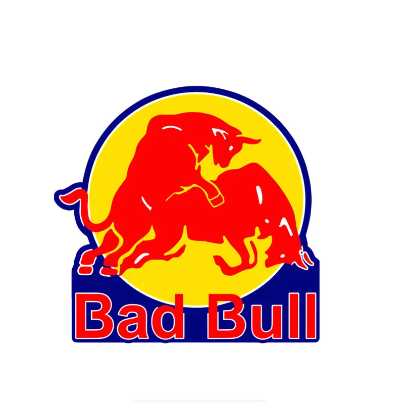 

Classic Design Red Bad Bull Car Stickers Car Bumper Window Waterproof Sunscreen Car Accessories Vinyl Stickers Kk20*20cm