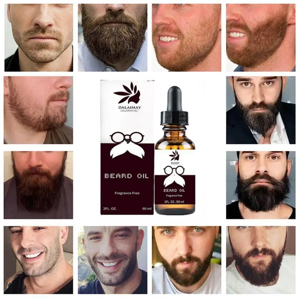 1 шт. 60 мл масло для роста бороды натуральное конопляное эфирное восковой бальзам