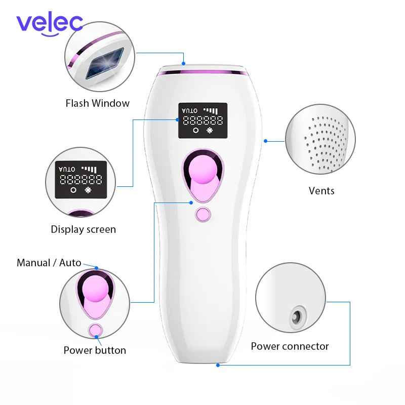 

500000 Flashes Laser Epilator Painless IPL Photoepilator Hair Removal Home Bikini Hair Removal Device Epilator Dropship