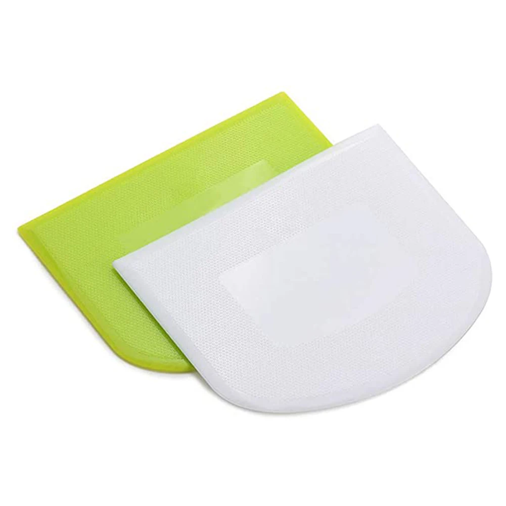 Newly 2 Pcs Dough Scraper Bowl Cutter Multipurpose for Bread Cake Fondant VA88 | Дом и сад