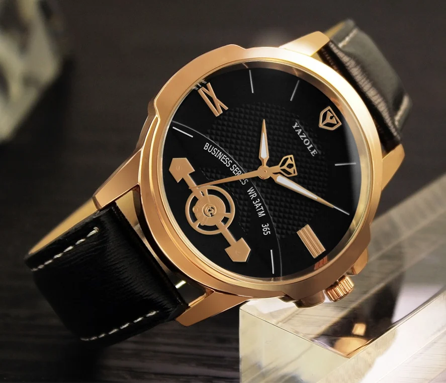 Часы наручные Yazole Мужские кварцевые брендовые Роскошные спортивные|Кварцевые