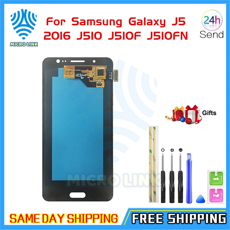 Копия Oled / AMOLED ЖК-дисплей для Samsung Galaxy J5 2016 J510 J510F J510FN J510M дисплей сенсорный экран