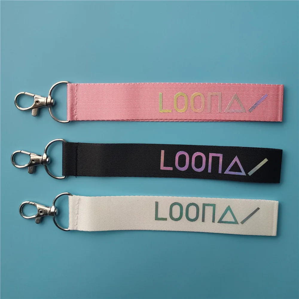 

1 шт. брелок для ключей Kpop LOONA Lanyard для телефона подвеска рюкзак