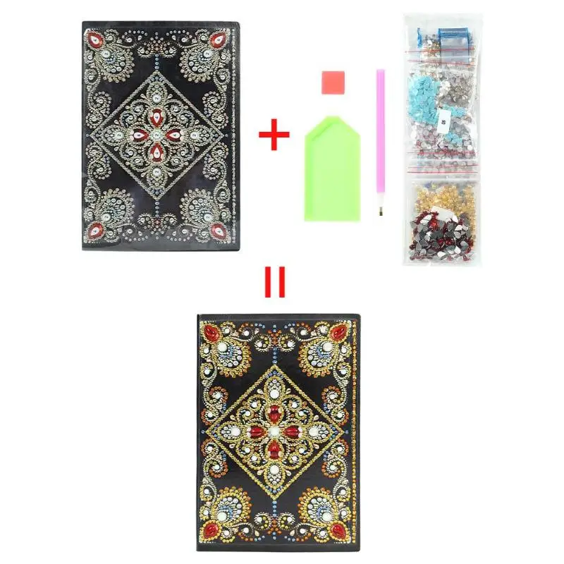 Newst DIY цветок алмаз особенной формы живопись 60 страниц A5 блокнот дневник Книга вышивка наборы Алмазная мозаика домашняя декоративная