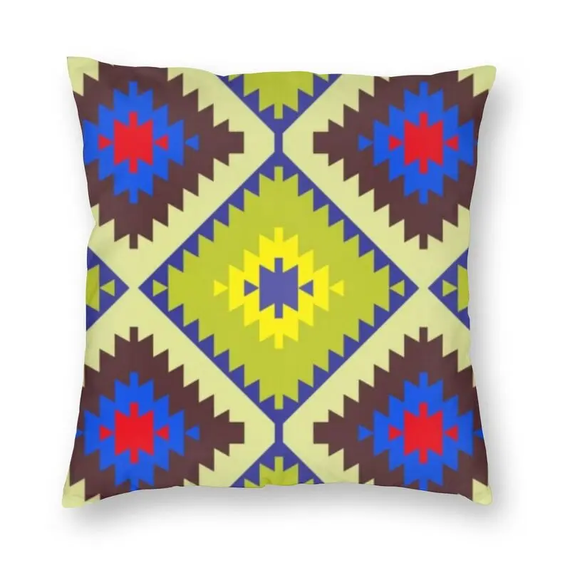 

Persian Rug Kilim Carpet Square Pillow Cover Home Decorative Boho Bohemian Turkish Ethnic Style Cushions Throw Pillow For Sofa