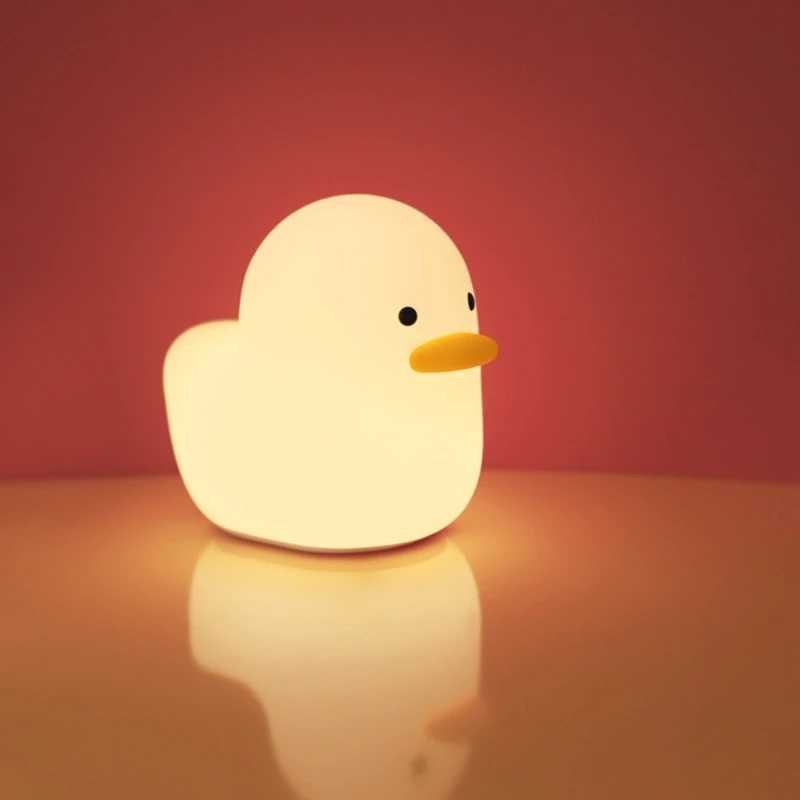 

Healthy Duck Baby Night Light Rechargeable Automatic Delay off Sleep Lamp E7CB