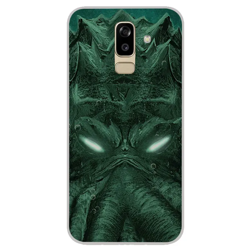 Cthulhu матовый Силиконовый чехол для samsung galaxy J2 pro J3 J4 J6 J7 J8 A5 A7 A9 A8 A6 плюс 2018 TPU