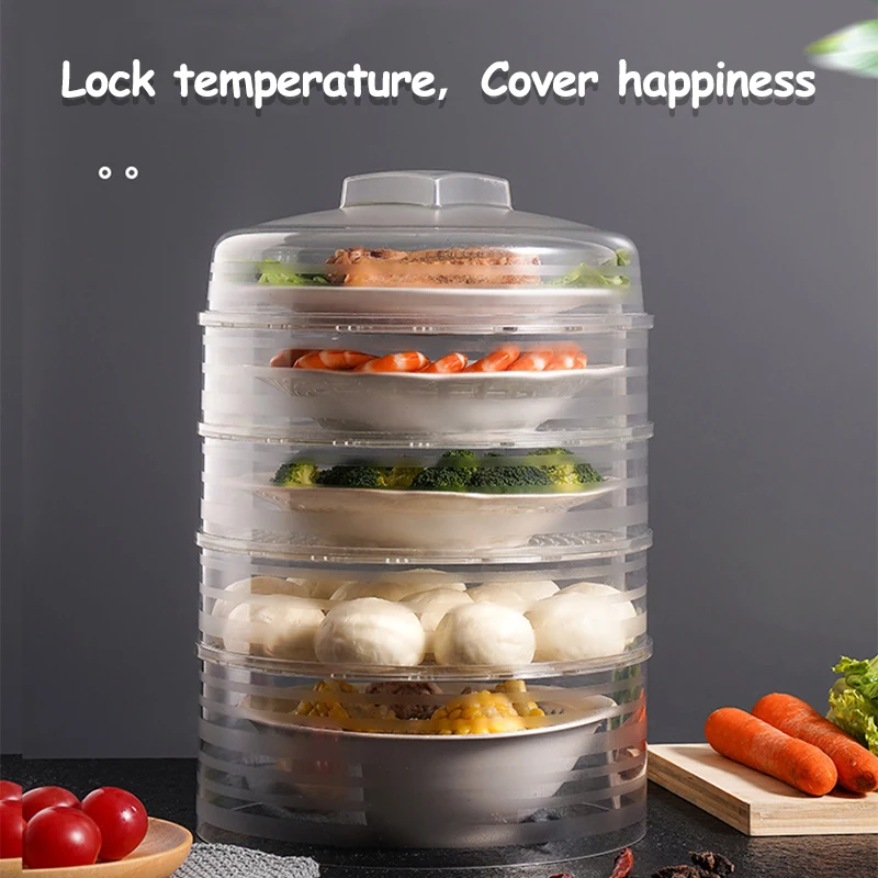 

Insulation Dish Cover Dust-proof and Fresh-keeping Household Multi-Layer Meal Food Cover Kitchen Accessories Refrigerator Storag