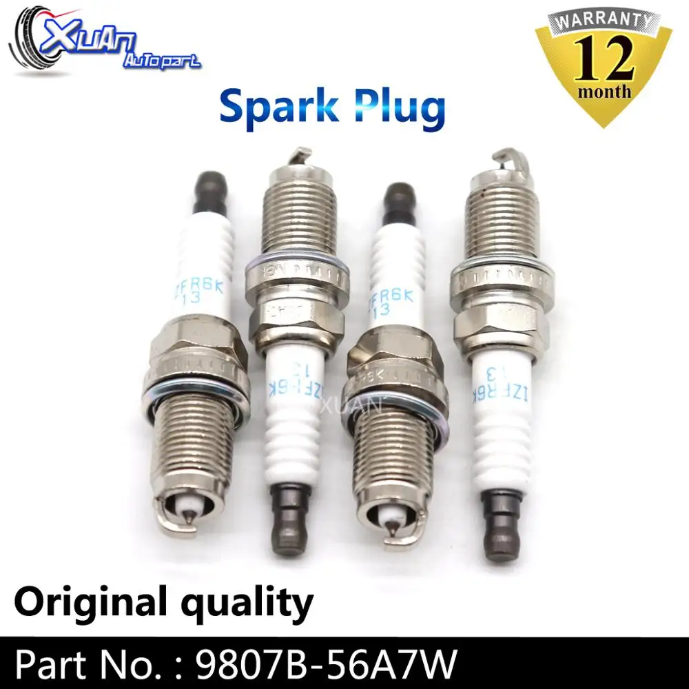 XUAN 4 шт./лот иридиевая Свеча зажигания 9807B 56A7W для Honda Accord CIVIC CR V ELEMENT ACURA CSX MDX RL RSX TL TSX