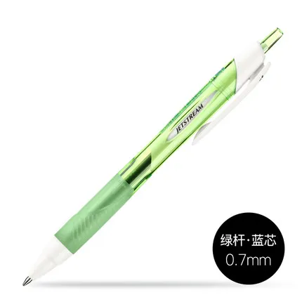 green-blue ink 6 шт./лот, Mitsubishi Uni, SXN-157S, гладкая масляная ручка, 0,7 мм, наконечник, JETSTREAM, шариковая ручка, Пишущие принадлежности для детей, детей, студентов - Цвет: green-blue ink