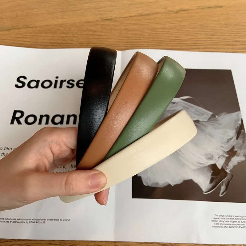 Ободок для волос Однотонный женский в Корейском стиле |