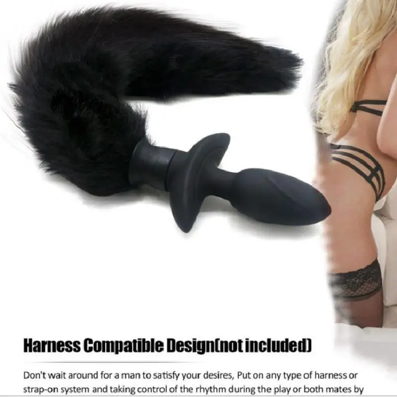 Новые женские секс-игрушки Foxtail Анальная пробка Cos Реквизит анальные силиконовые