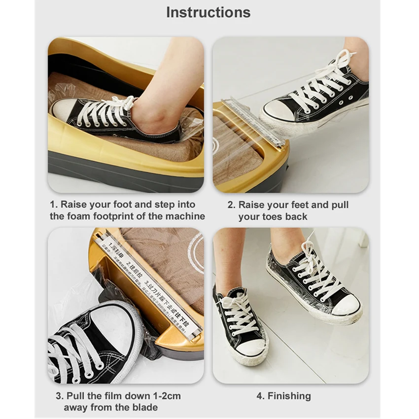 

Fashion Automatic Shoe Cover for Home Machine Simple to Install Energy Saving and Environmental Protection disposable shoe cover