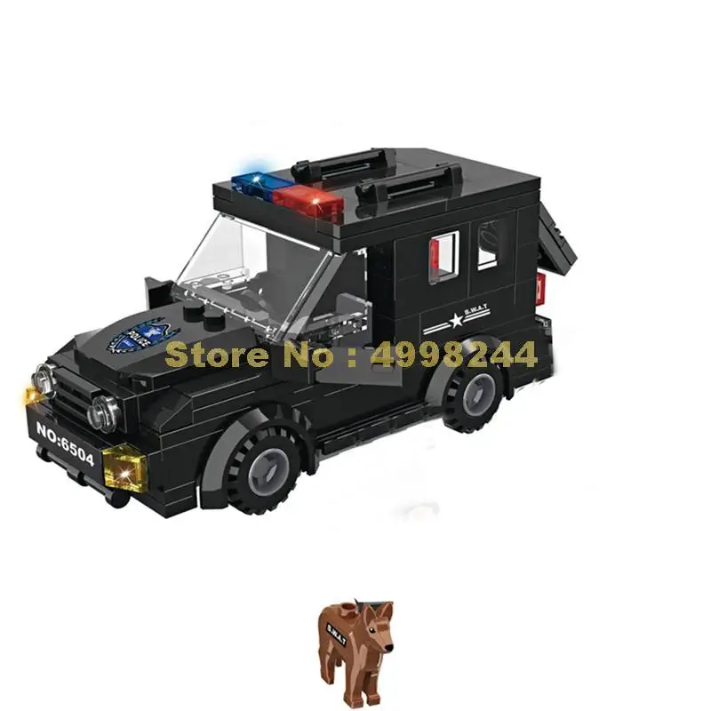 180 шт. полицейская станция swat Военный бронированный автомобиль 2 строительные