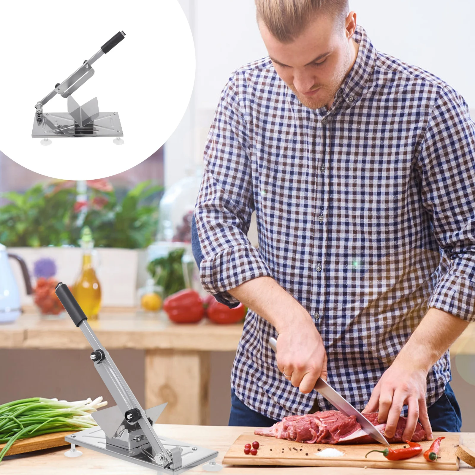 

1 шт., слайсер для мяса из нержавеющей стали