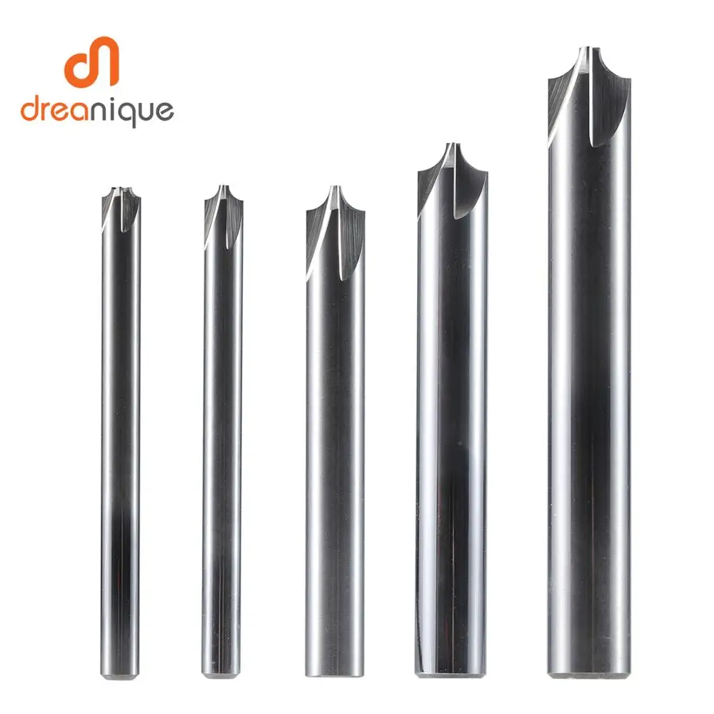 

1pc chamfering milling cutter 4-14mm deburring solid carbide end mills cnc Router Bit 90 degree inner radius chamfer tools