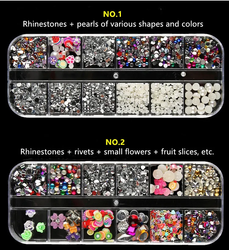 Смешанные Цвет Форма камень ногтей Стразы небольшой нерегулярные бусины с