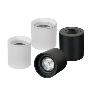 Цилиндрисветодиодный светодиодные светильники с регулируемой яркостью, круглые светильники COB точечные потолочные светильники, 6 Вт, 10 Вт, 12 Вт, 15 Вт, 22 Вт, 85  265 В переменного тока