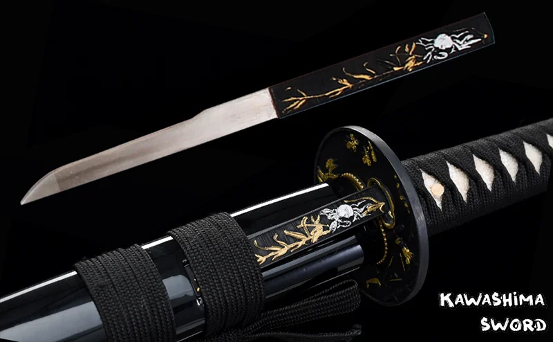 Японский меч ручной работы настоящая сталь полная острота лезвия Танга для