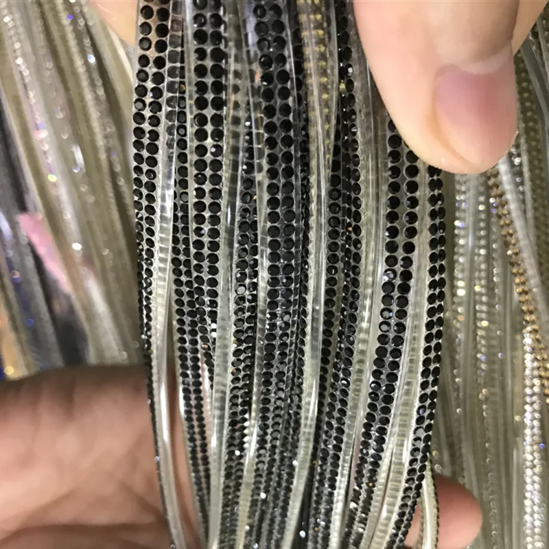 2 ярда ПВХ стразы обвязка для сандалий сумок обуви мебели прозрачный красный