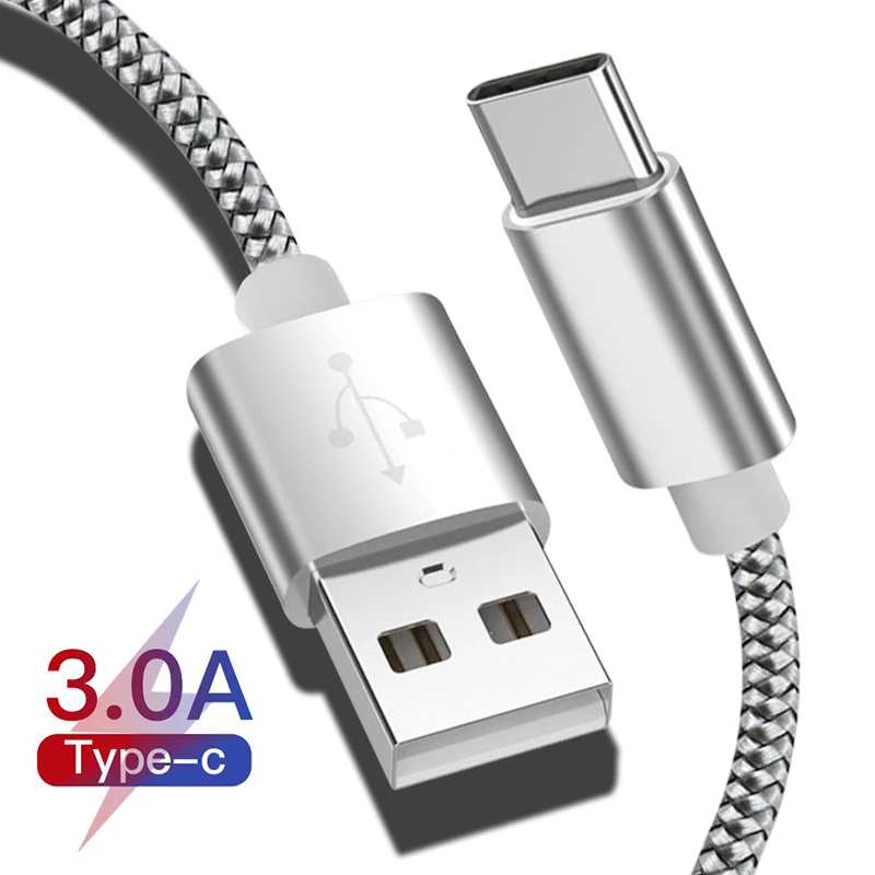 Кабель USB Type C 3A для передачи данных кабель зарядного устройства Xiaomi Mi8 Mi9 Huawei P20 P30