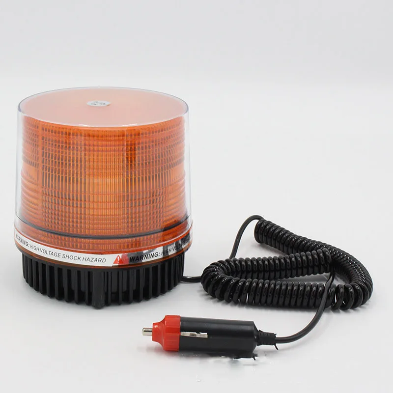 

12V 13W LED round strobe light emergency light magnetic warning light yellow safety light