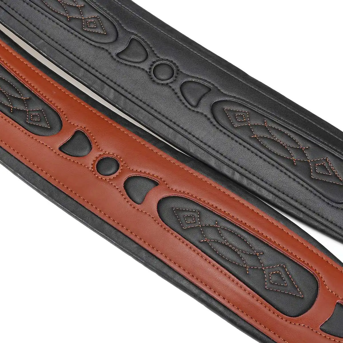 gitarre gurt schulter gürtel für elektrische akustische bass verstellbare weiche erweitern dicke haltbare gitarre strap leder gitarre strap