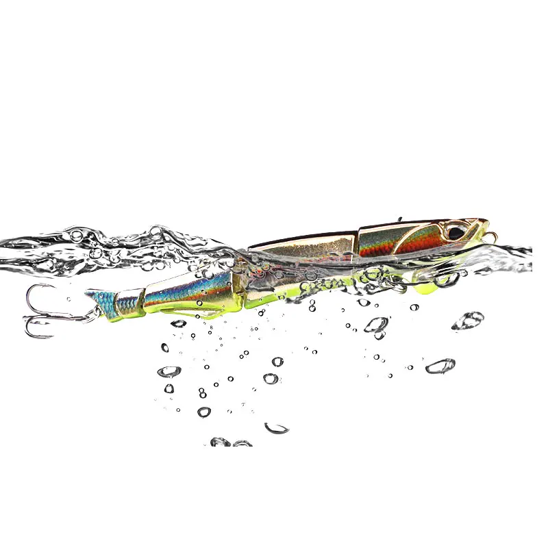 AS 6.5g/9cm Muti-Section Loach Sinking Minnow Fishing Lure Wobbler Treble Hooks Hard Crankbait Floating Tackle Pesca Swim Bait enlarge