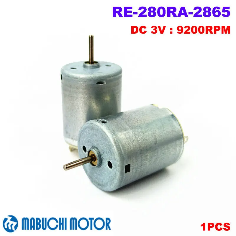 MABUCHI RE-280RA-2865 DC 1 5 V-3V 9200RPM Мини 24 мм круглый двигатель сделай сам игрушечный