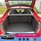 Кожаный коврик для багажника для Audi A5 F5A 2016-2021, 5-дверный, Hatback, Sportback, грузовой коврик подкладка для сапог, 2017, 2018, 2019, 2020