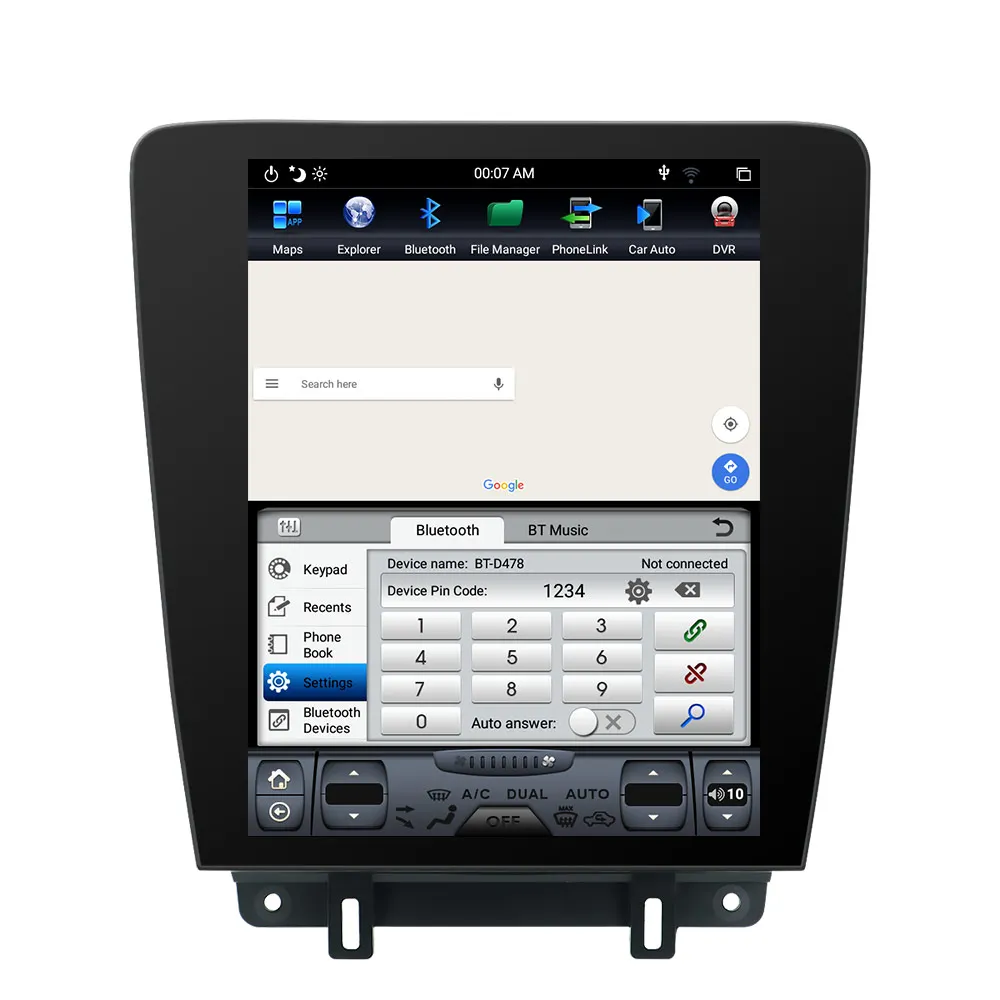 Автомагнитола в стиле Tesla Android 9 0 вертикальный экран для Ford Mustang 2010-2014 GPS-навигатор