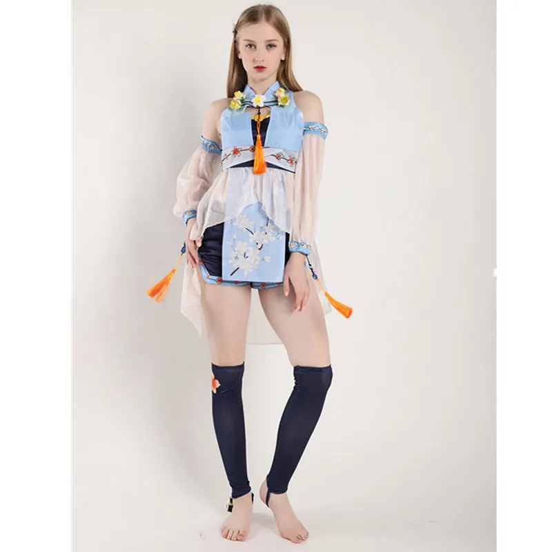 VEVEFHUANG Kосплей Luo Tianyi Косплей Yue Zhengling VOCALOID CHINA PROJECT милый костюм Kawaii китайское