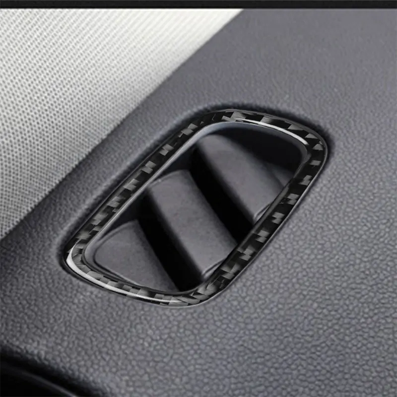 

Carbon Fiber Car Accessories Interior Air Outlet Protective Decoration Carbon Fiber Cover Trim Stickers For MINI F60 2007-2013