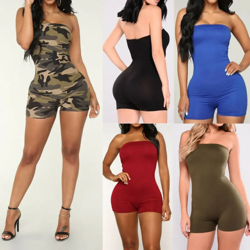 

Women Clubwear Shorts Playsuit Bodycon Jumpsuit Romper Short Trousers