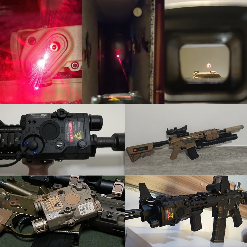 

WADSN Airsoft LA-5 PEQ15 Red Dot IR Laser Sight Tactical LA5C PEQ 15 Weapon Flashlight 200lumes Hunting Armas White Scout Light