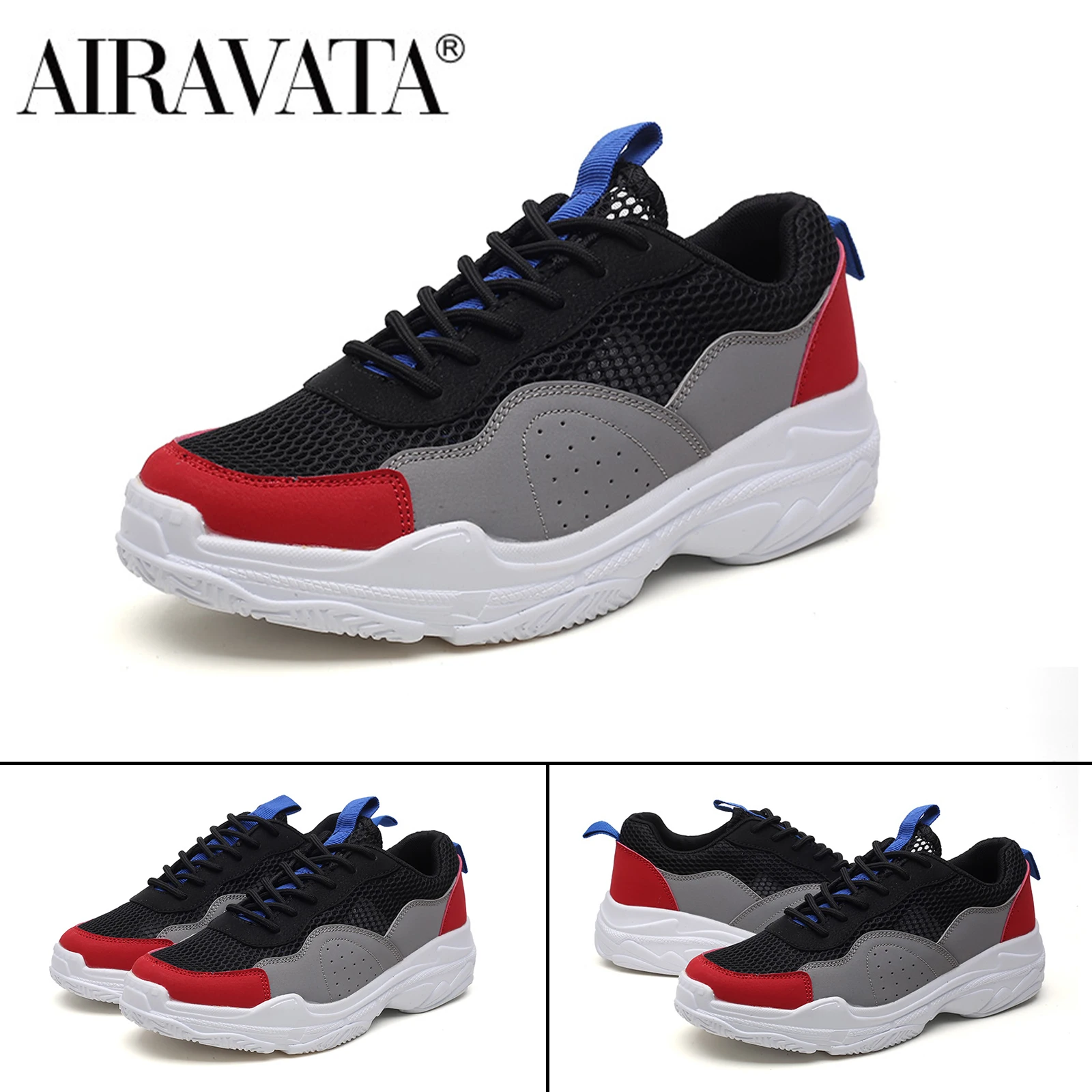 

Кроссовки Airavata мужские/женские, сетчатые, на толстой платформе, Вулканизированная подошва, 2021