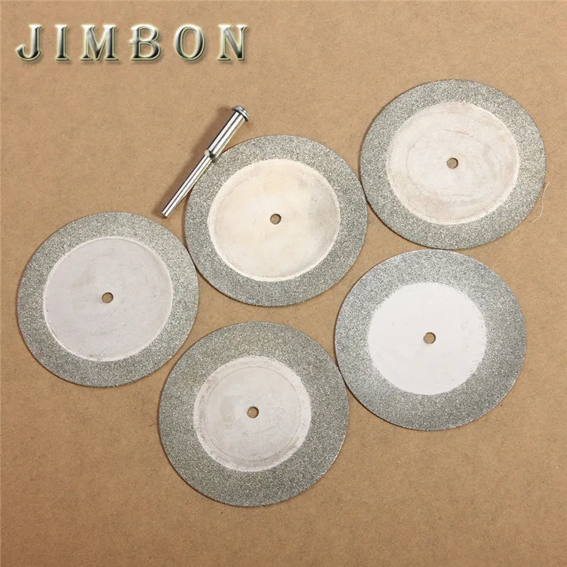 

5pcs/set 50mm Diamond Cutting Discs Wheel & Drill Bit For Rotary Dremel Tool Saw Blade