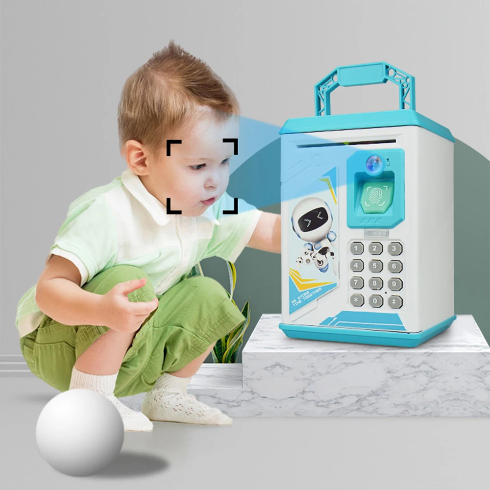 Копилка с отпечатком пальца Электронная банкомат паролем резервуар для хранения