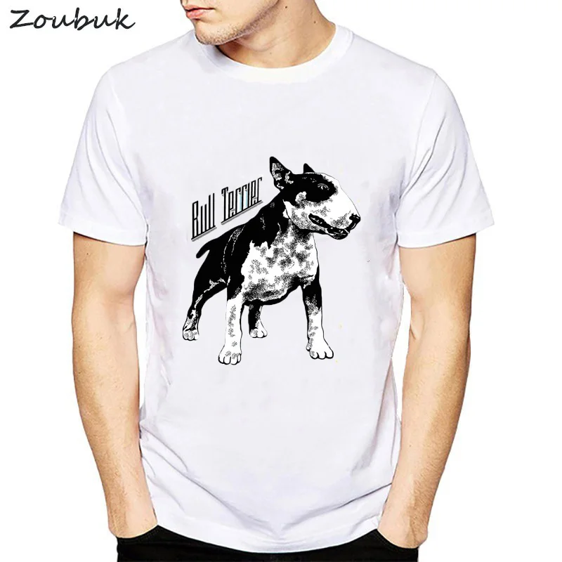 Футболка miling Bull Terrier мужская с коротким рукавом хлопковая тенниска свободного