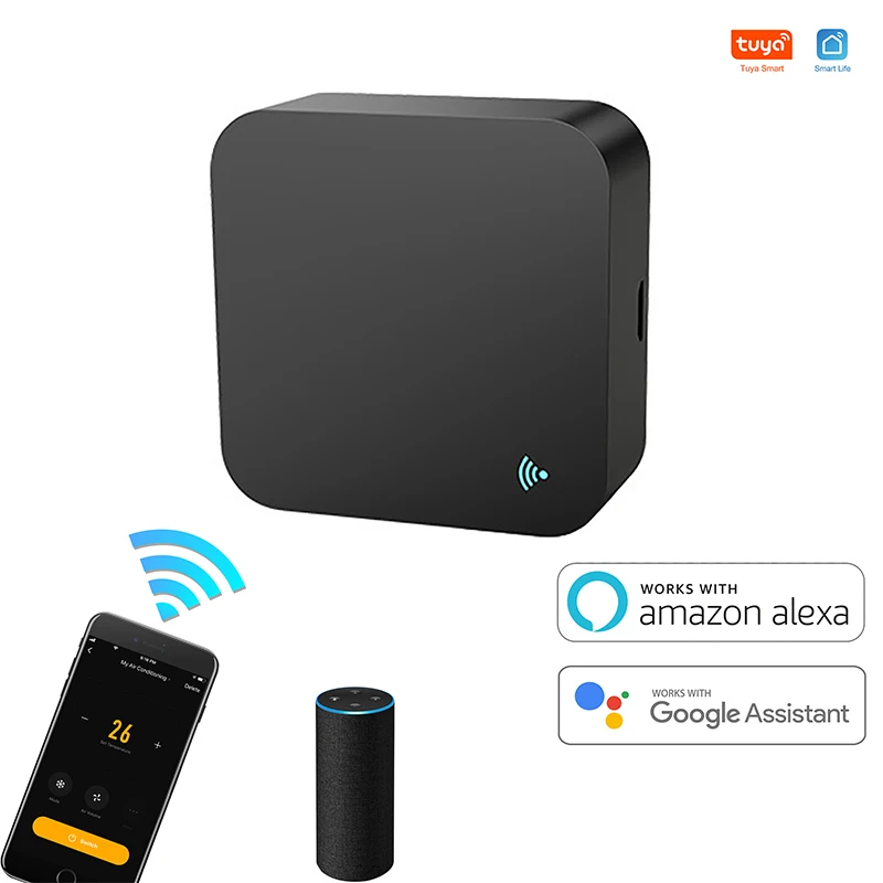 

Tuya S06 Mini WiFi IR Remote For Air Conditioner TV Smart Home Automation Universal Remote Controller For Alexa Google Home