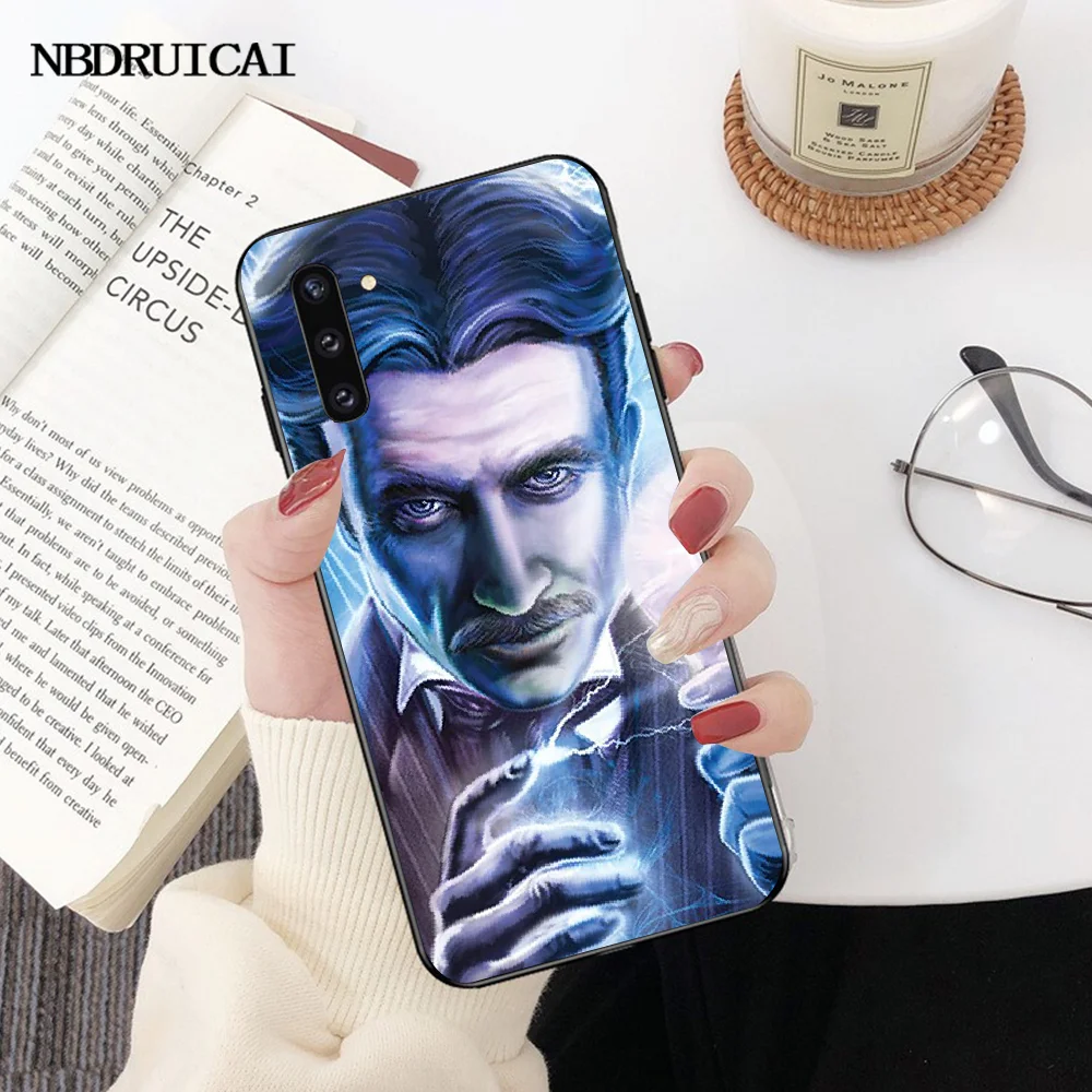 NBDRUICAI Nikola Tesla чехол черный мягкий для телефона Samsung Note 3 4 5 7 8 9 10 pro M10 20 30 | Мобильные
