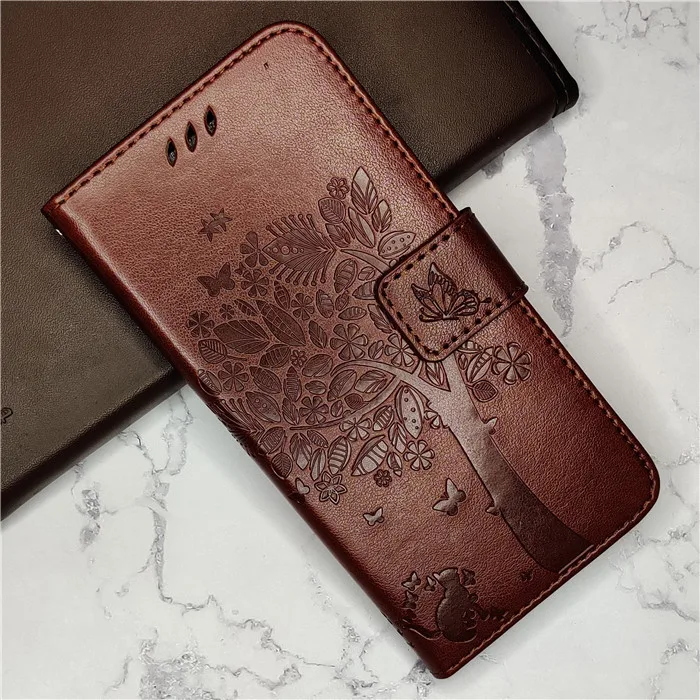 Коричневый Роскошный флип-кейс из искусственной кожи для iPhone XS XR X 11 Pro Max, бумажник, держатель для карт, чехол для iPhone 8 7 6 6S Plus 5 5C 5S SE 4 4s - Цвет: Коричневый
