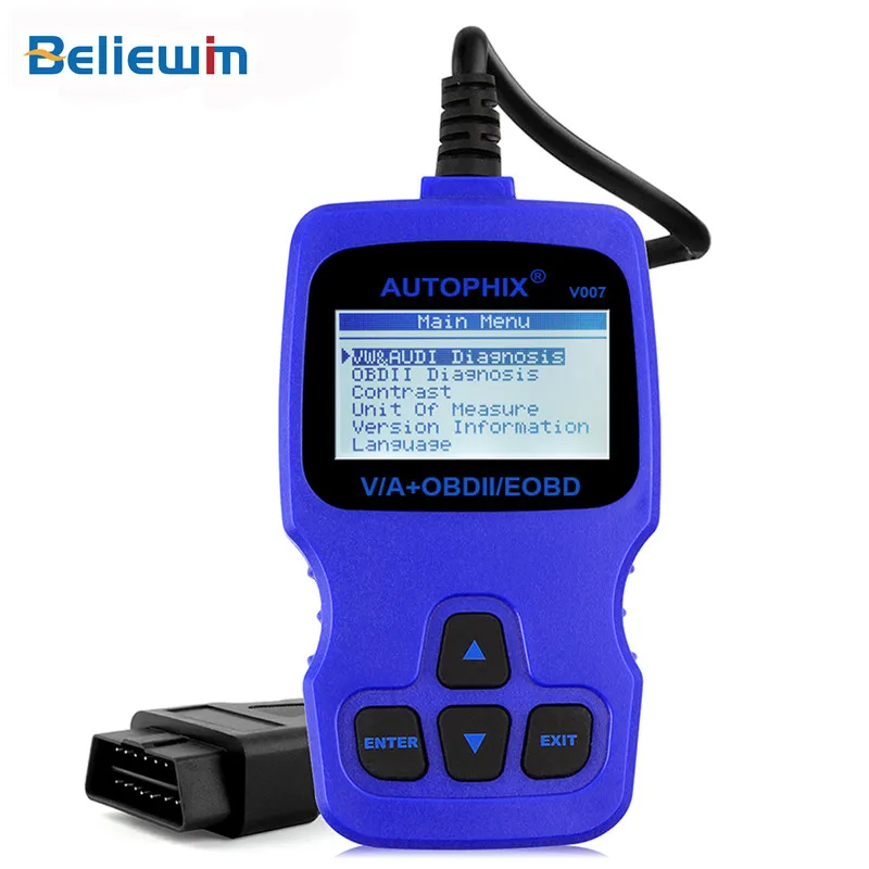 V007 OBDII профессиональный автомобильный диагностический инструмент сканер для OBD2