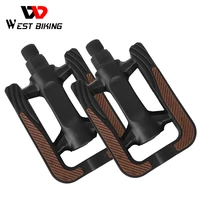 west biking mtb ultralight anti slip road bicycle pedals bicycle accessories bearing reflective cycling pedal flat pedals