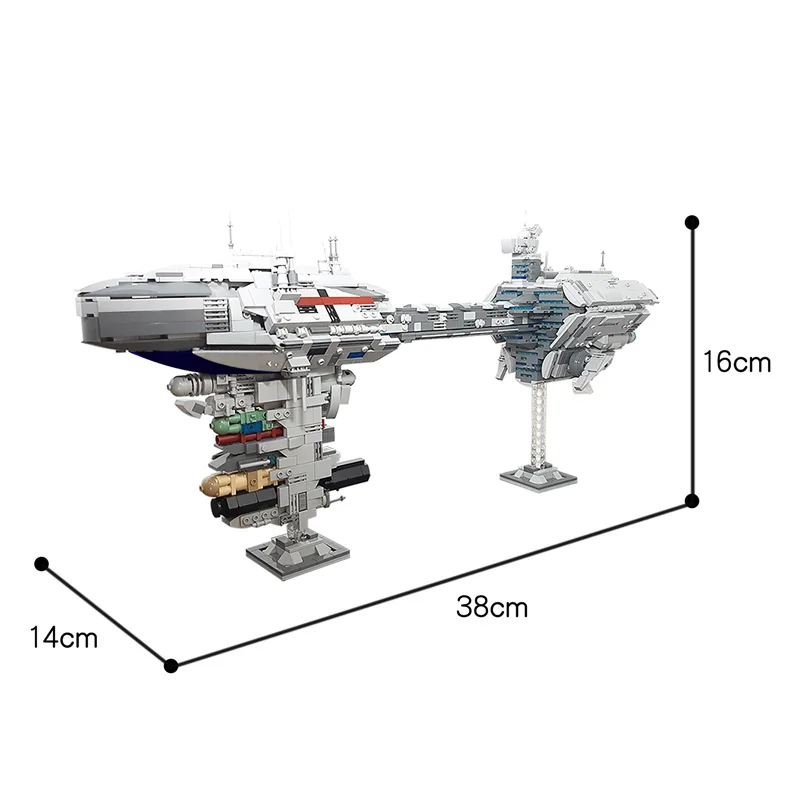 

1988PCS Moc Moviex EF76 Nebulon-B Escort Frigate Rebel Alliance Battleshipal Building Blocks Bricks Education Toys For Kids