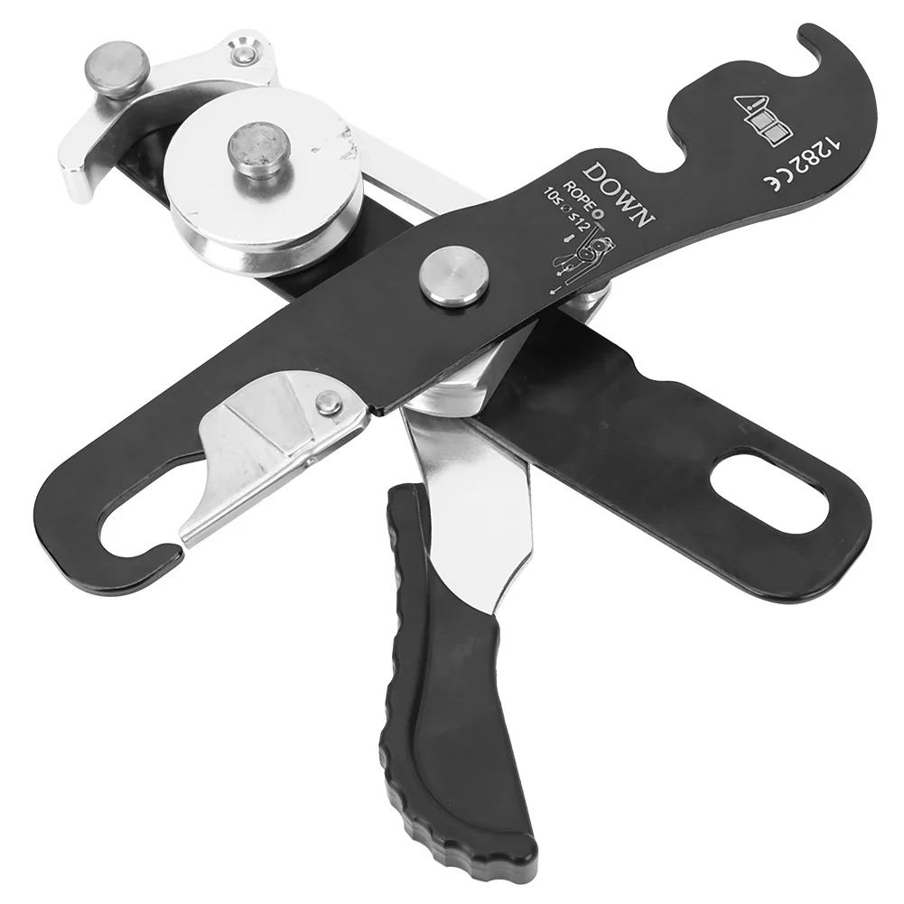 

Climbing Descender Self-braking Stop Rope Clamp Grab Rescue Climb Accessories