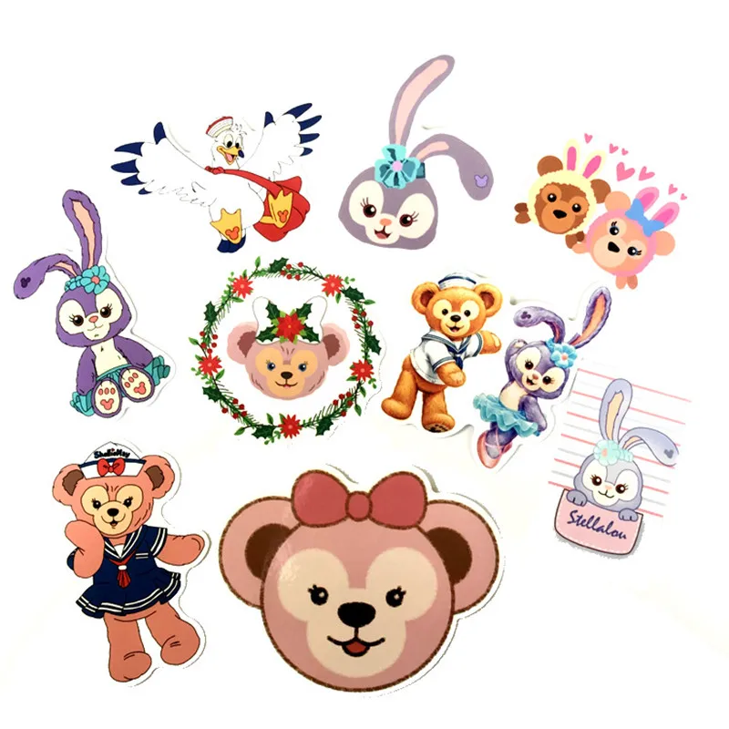 30 штук симпатичных Даффи медведь чемодан граффити с скейтборд шлем мобильный