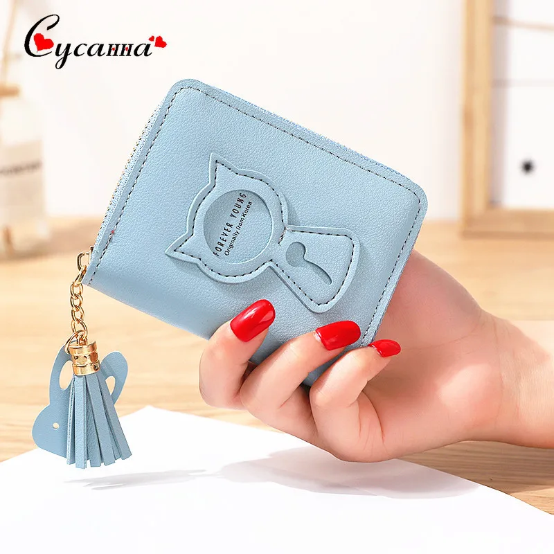 Новый дизайнер известный бренд клатч короткий кошачий для девушек женские