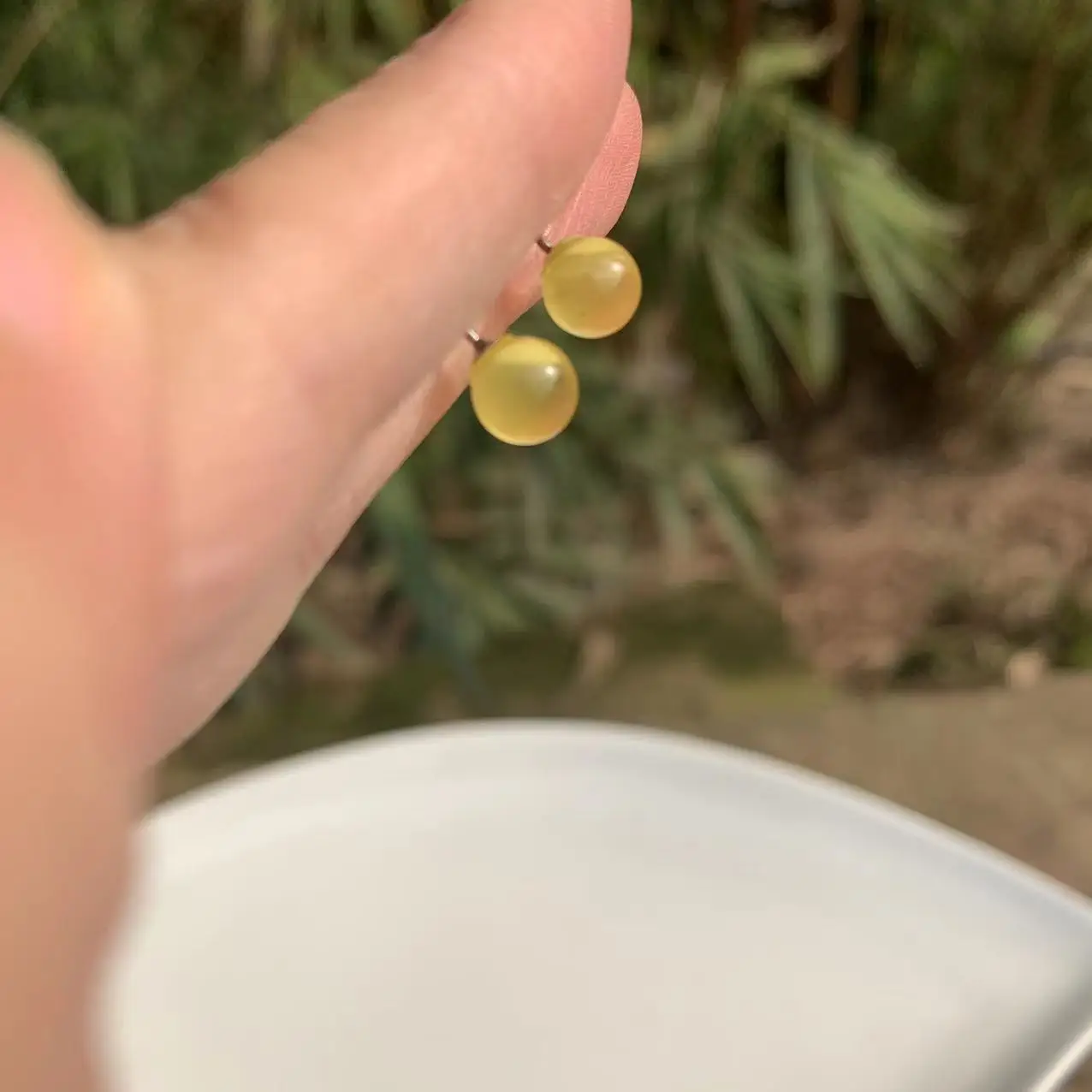 100% натуральный янтарь серьги-гвоздики из стерлингового серебра 925 пробы для